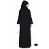 Front open abaya- Black with white Lace Front open abaya- Black with white Lace